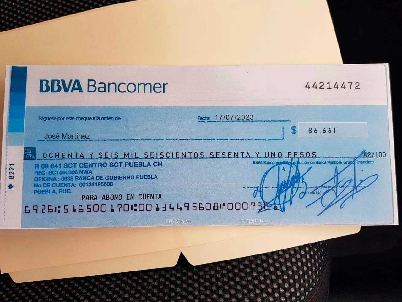 El extracto bancario oficial confirma que el dinero ha sido acreditado